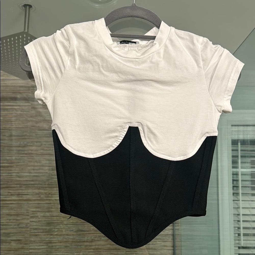 Stylish Black and White Women's Top